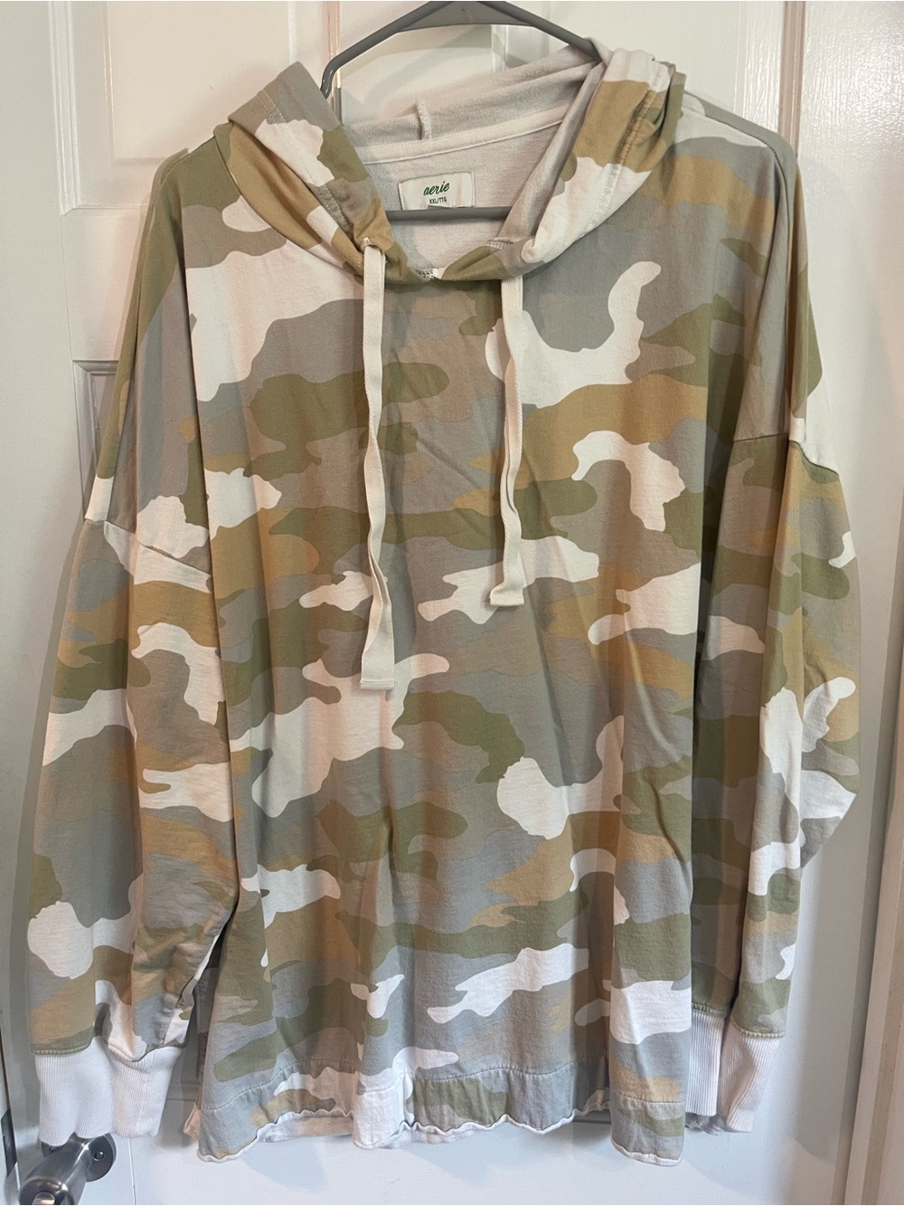 Aerie Crewneck Camo Hoodie